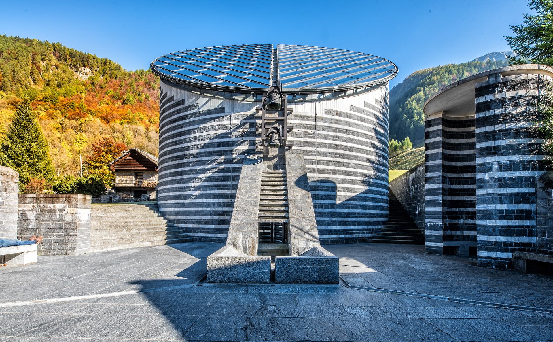 Mario Botta Church in Mogno