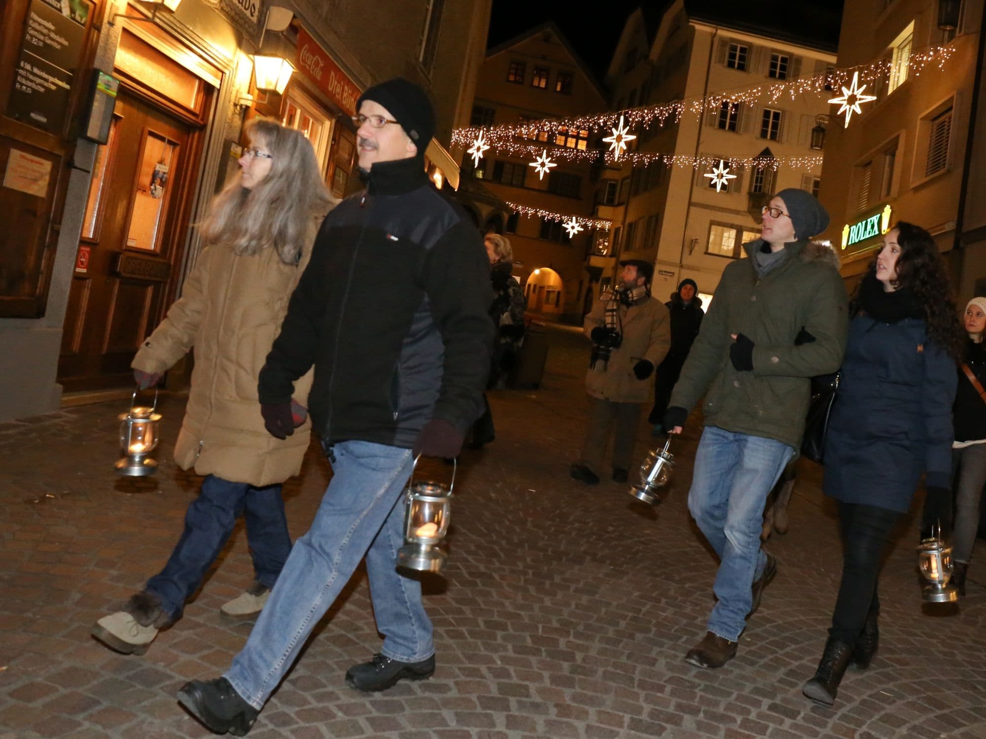 Chur City Tour with Evening Lighting and Lanterns