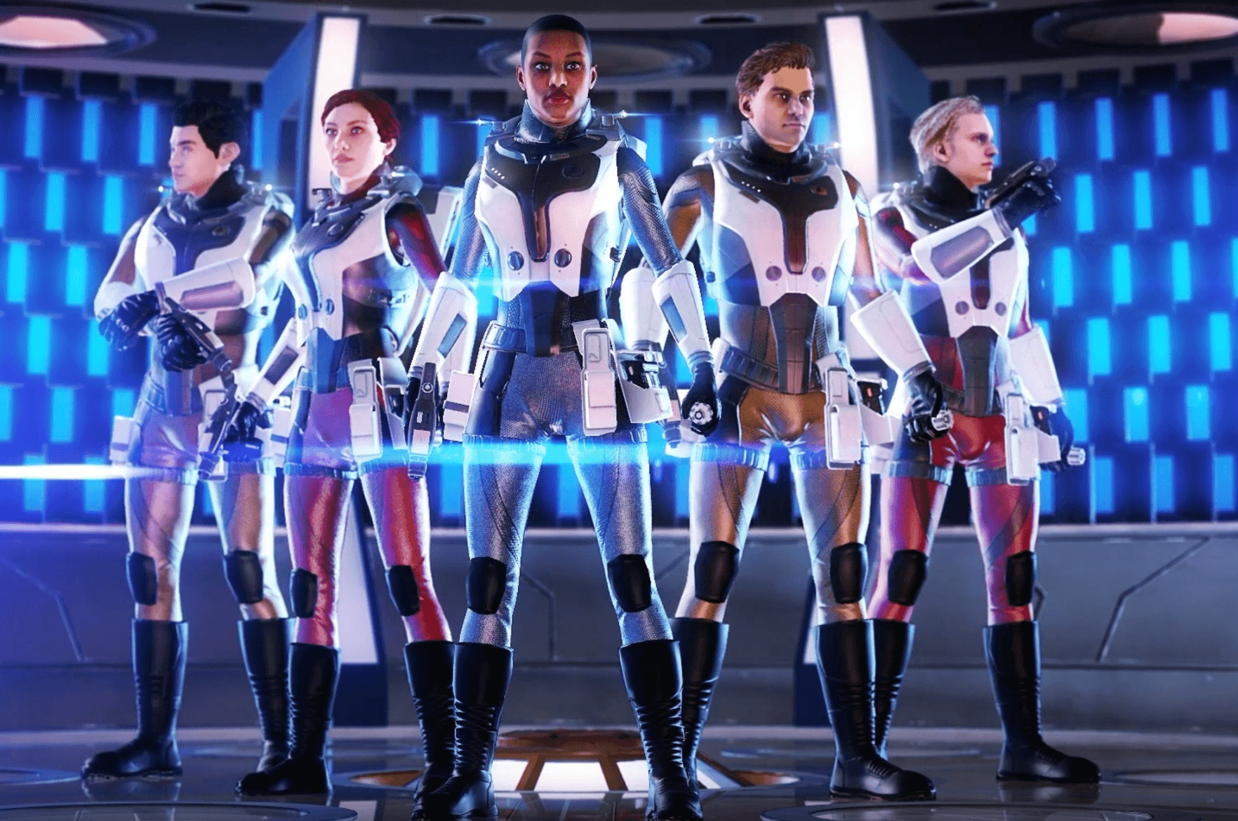 Star Trek: Discovery Away Mission with brave crew members in futuristic suits.