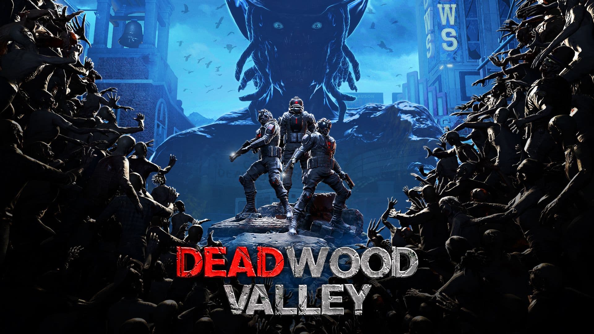 Deadwood Valley: thrilling scenery with survivors fighting against zombies in a dystopian world.