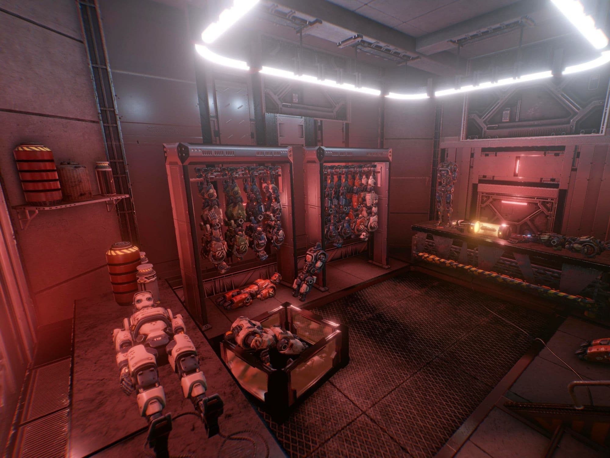 VRilliant Cyber Punk: Futuristic environment with robots and modern technologies in vibrant colors.