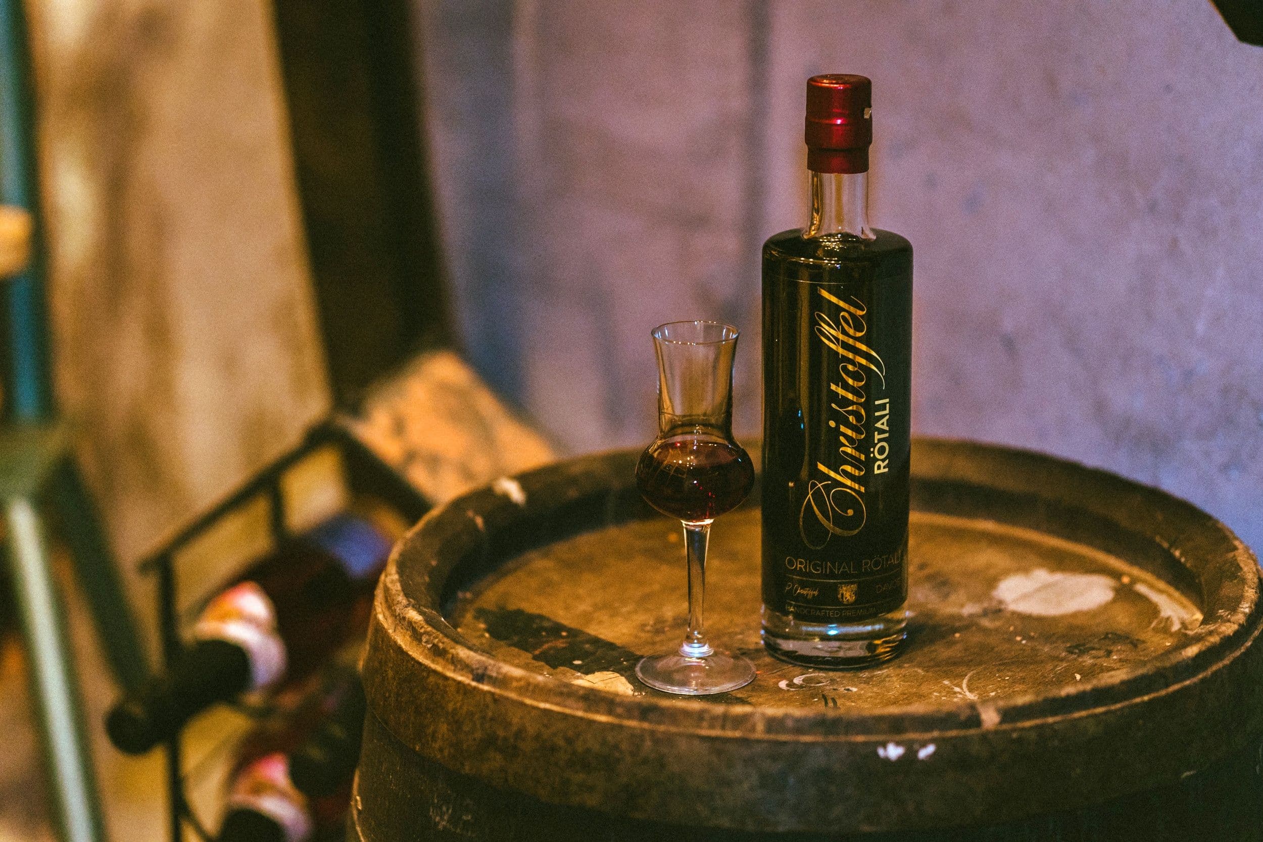 Edelbrand from Röteli Davos in an oak barrel