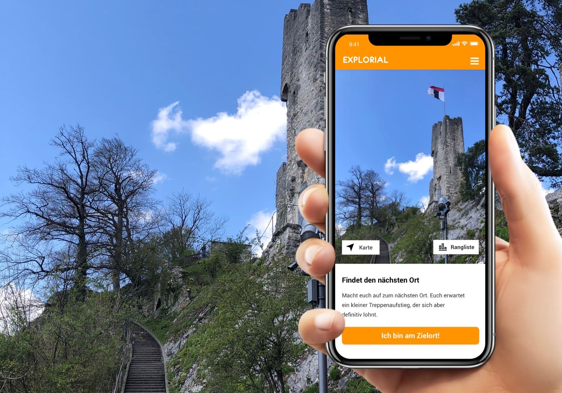 Baden: Discover the mysterious towers at the outdoor escape game, perfect for adventures with friends.