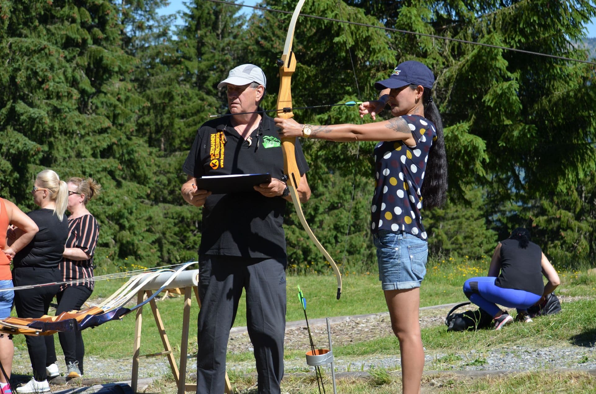 Competition shooting contest in Switzerland with participant