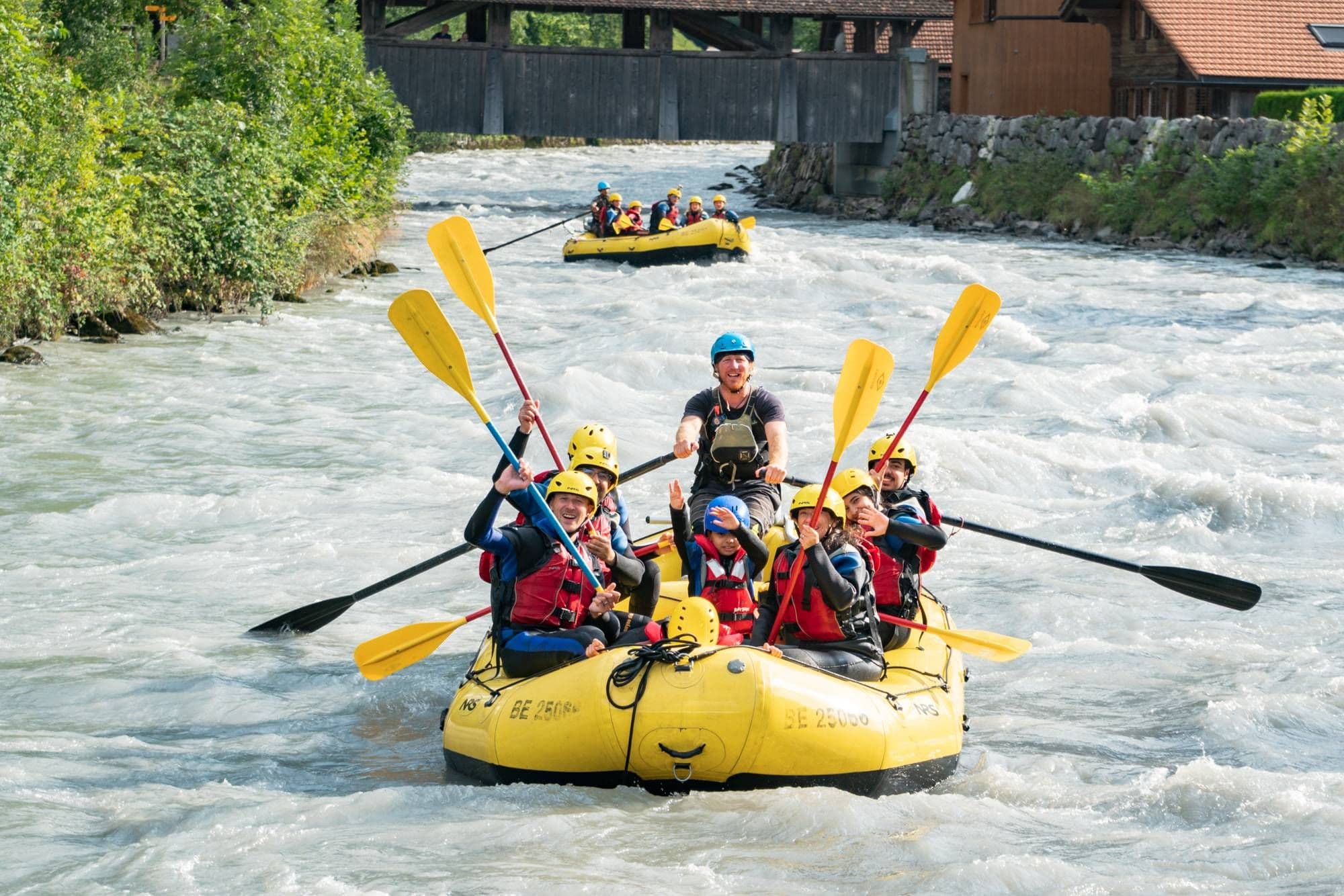 Family Rafting on the Lütschine with Fun and Action