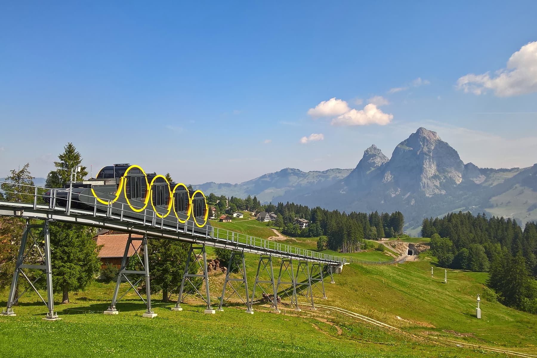 Stoosbahn, the steepest funicular railway in the world